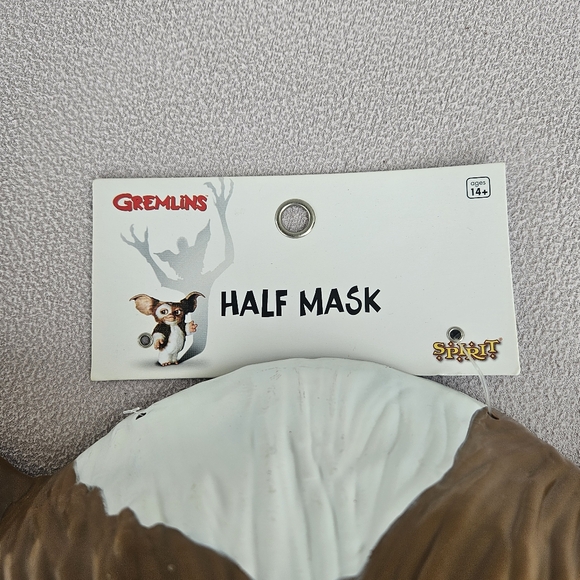 Spirit Halloween Gremlins Gizmo Half Mask Adult OS Plastic 2022 Brown Cosplay - Picture 12 of 12